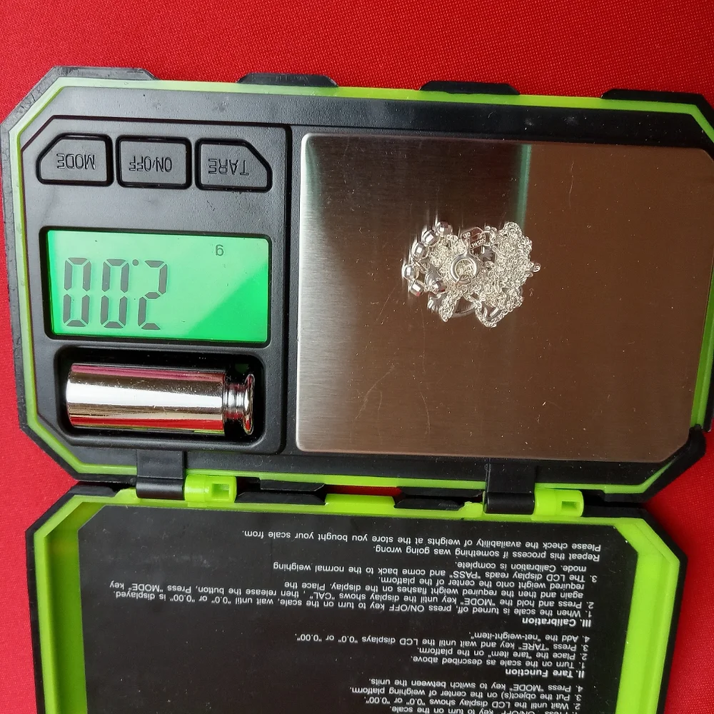 925 Sterling Silver Genuine Beads Necklace with‎ Silver Little Girl Pendant - Picture 6 of 8